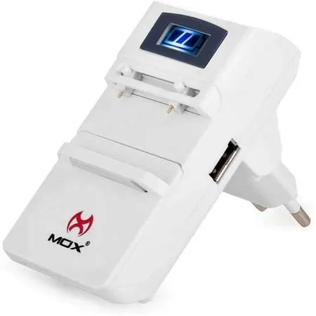 CARREGADOR UNIVERSAL DE BATERIA PARA CELULAR CÂMERA FOTOGRÁFICA