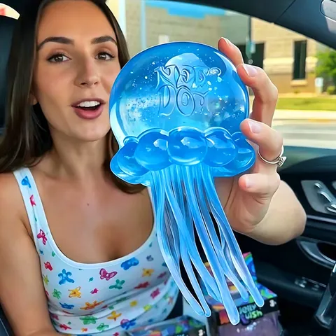 Squishies Nee Doh Jellyfish, Brinquedo Sensorial de Água Macio para Alívio do Estresse, Squish Toy Fidget, Caixa Surpresa