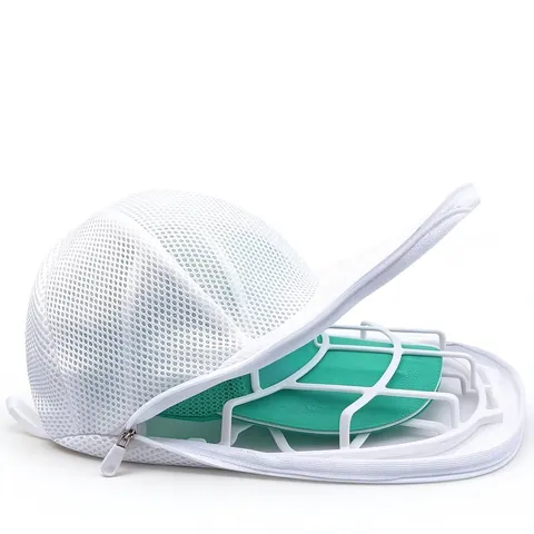 Cesto para Lavar Bonés, Limpador de Bonés para Máquina de Lavar ou Lava-Louças, Limpador de Bonés de Beisebol