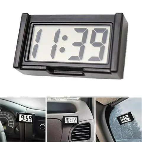 Relógio eletrônico do carro painel de tempo eletrônico display digital relógio auto adesivo simples relógio digital acessórios do carro