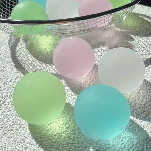 Brinquedos Antiestresse Squishy de Maltose Azul, Brinquedos Sensoriais Macios e Transparentes, Brinquedo de Descompressão de Maltose Azul com Retorno Lento