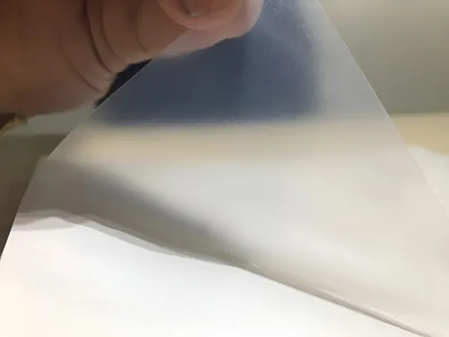 Vinil Adesivo Transparente Leitoso A4 Prova Dágua 20 Folhas