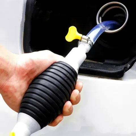 Bomba de óleo de gás manual universal, bomba de combustível de carro, tubo de sucção manual, bomba de sifão de gasolina, motores automotivos, sistema de fornecimento de combustível, acessórios