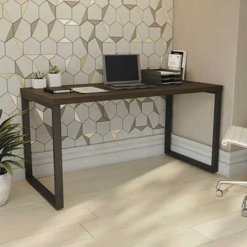 Mesa Diretor/Escritório Frame Munique 1,50m Cor Carvalho Kappesberg