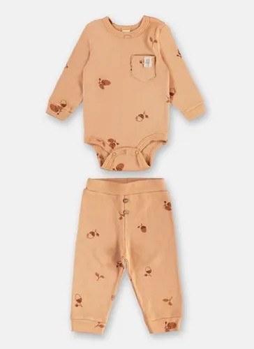Conjunto para Bebê Unissex com Body e Calça Marrom