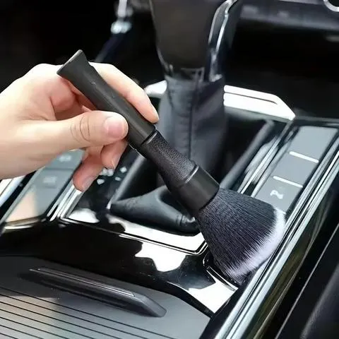 Conjunto de escovas para limpeza detalhada de carros, com cerdas macias, kit de limpeza para o interior, ferramentas eletrostáticas para remoção de pó, acessórios para lavagem de carros, escovas para limpeza detalhada.