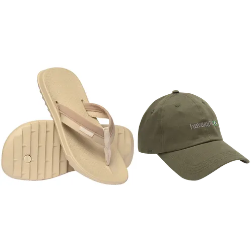 Kit Havaianas para eles: Track Plus + Boné