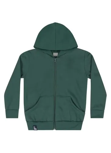 Jaqueta Básica em Moletom Infantil Menino (Verde) Quimby