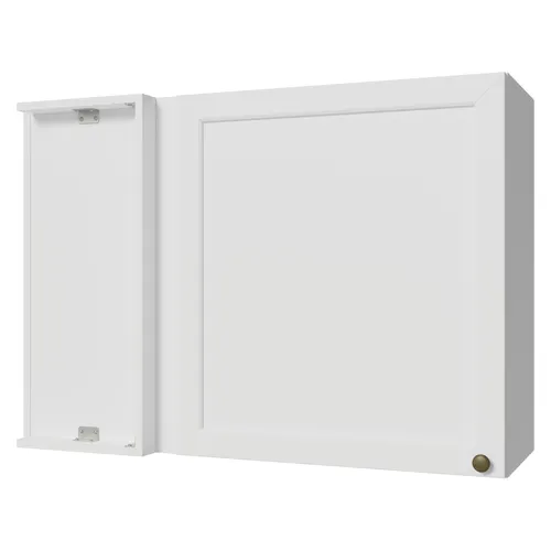 Armário Aéreo de Canto 1 Porta Branco Vik Madesa