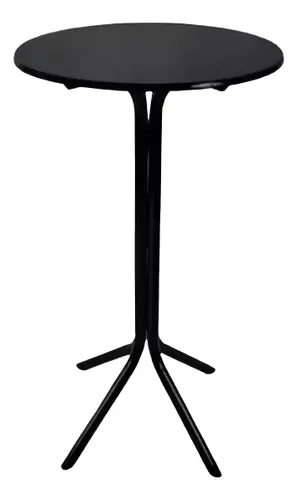 Mesa Bistrô Sc Ferro Preta 60cm. Preto