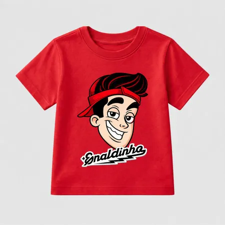 Camiseta Enaldinho Infantil 100% Algodão Desenho do 2 ao 16 Juvenil Kids