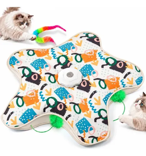 Brinquedo Elétrico Interativo para Gatos Fallove com 3 Refis de Pena e Lagarta