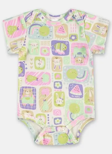 Body para Bebê Menina em Suedine Essentials (Off White) Up Baby