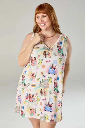 Vestido Camisola Estampa Girls Trip