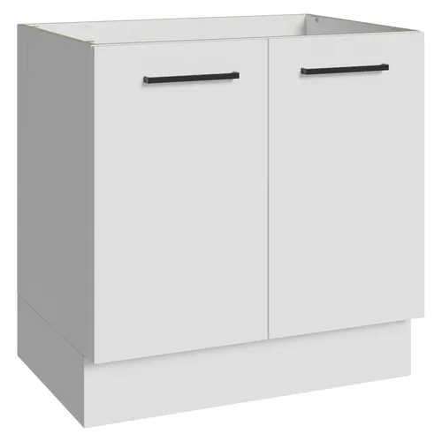 Balcão de Cozinha 80 cm 2 Portas (Sem Tampo) Branco Agata Madesa