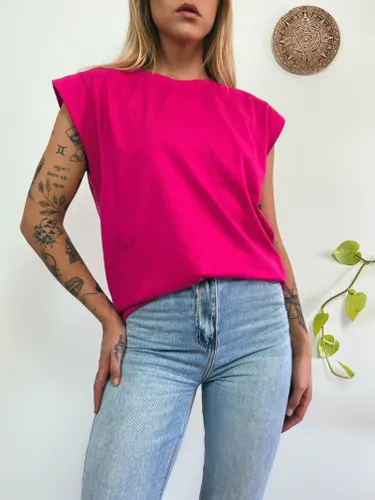 Regata Feminina Aveloz Ombro Caído- Rosa Pink