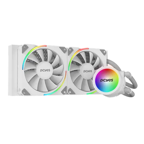 Water Cooler PCYES Sangue Frio 3 ARGB White Ghost 240mm TDP 250W ARGBSF3240WGBR