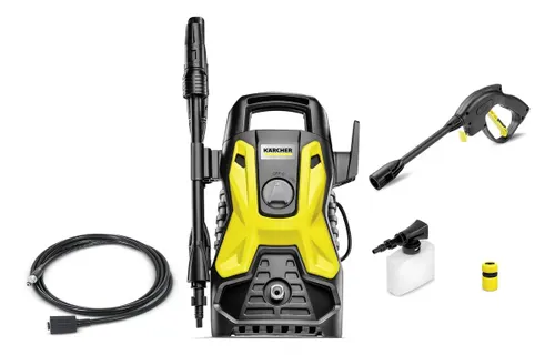 Lavadora de Alta Pressão Kärcher Prática Black 1500 Psi 1400w 300l/h com Aplicador de Detergente e Lança Regulável