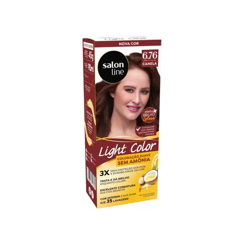 Tintura Salon Line Light Brilho Color 6.76 Canela Coloração