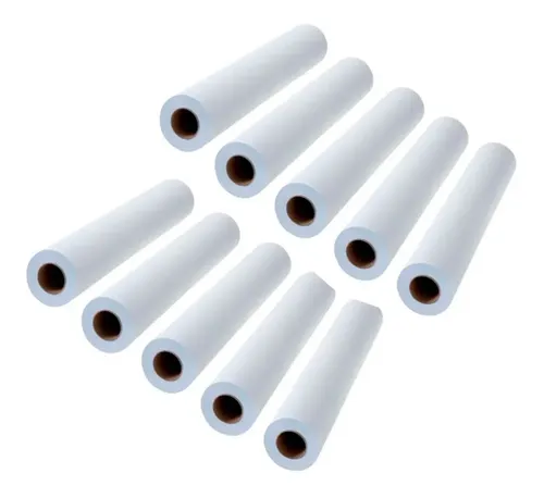 10x Papel Lençol Maca Hospitalar Eco 50cm x 50m