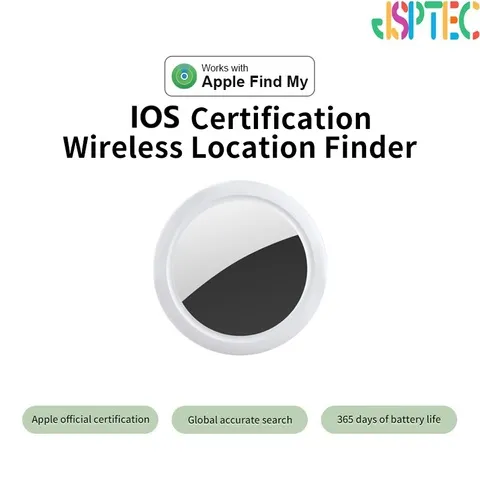 Localizadores GPS Bluetooth JSPTEC Airtag à Prova d'Água IPX 5 para Rastreamento Esportivo, Encontre Meus Idosos, Crianças e Animais de Estimação, Mini Localizadores Disponíveis para IOS