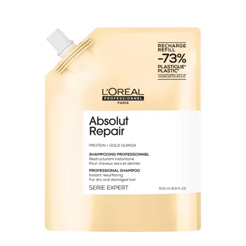 Shampoo Absolut Repair Gold Quinoa e Proteína L'Oréal Professionnel 500ml Refil