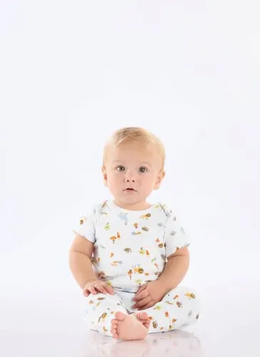 Calça Bebê Menino em Suedine Essentials Branco