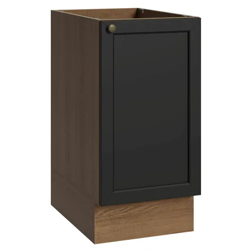 Balcão de Cozinha 40 x 60 cm 1 Porta (Sem Tampo) Rustic/Preto Vik Madesa