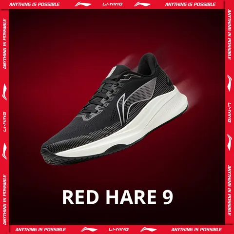 Li-Ning RED HARE 9 Tênis de Corrida Masculino LIGHT FOAM ULTRA Respirável Antiderrapante Durável Calçado Treino ARPW003