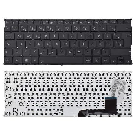 Teclado para Notebook compatível com Asus Vivobook X201-X201E S200E X202E Q200 Q200E ABNT2