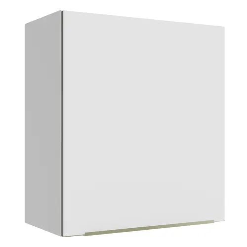Armário Aéreo Madesa Lux 60 cm 1 Porta Branco/Branco Veludo