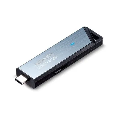 Pen Drive 256GB ADATA Elite UE800, USB-C 3.2 Gen 2, Leitura de até 1000MB/s, Retrátil, Cinza - AELI-UE800-256G-CSG
