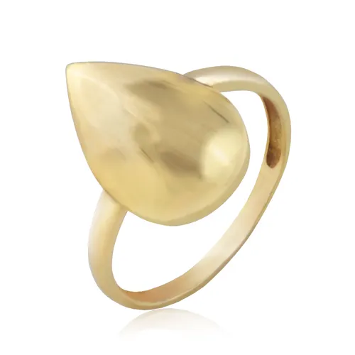 Anel Gota Polido em Ouro 18K