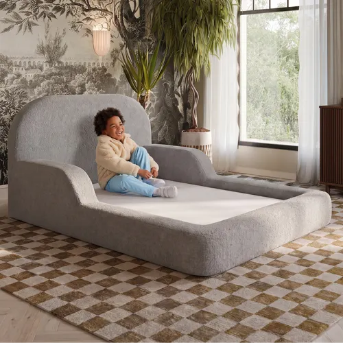 Cama Montessoriana Solteiro - Cinza | Little Duck