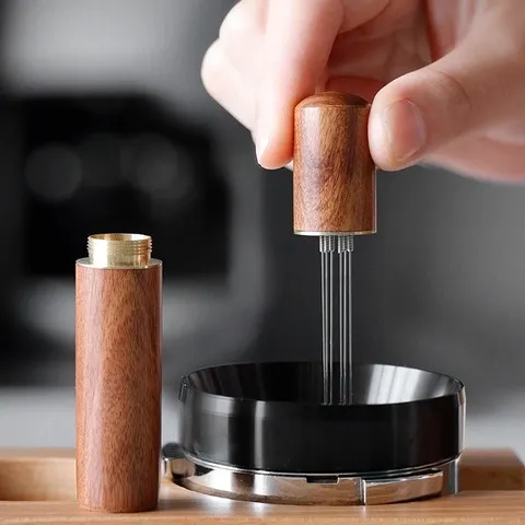 Aço Inoxidável Café em Pó Tamper, Espresso Pó Agitador, Niveler Distribuidor, Ferramentas WDT, Cafe Agitando, Barista Acessórios