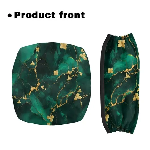 Conjunto de 2 Peças Coloranimal Marble Clover: Capa Removível e Lavável para Andador e Capa para Assento de Andador para Idosos e Adultos