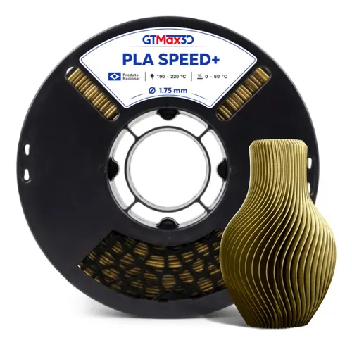 filamento pla+ 1.75mm 1kg speed+ impressão 3d GTMax3D