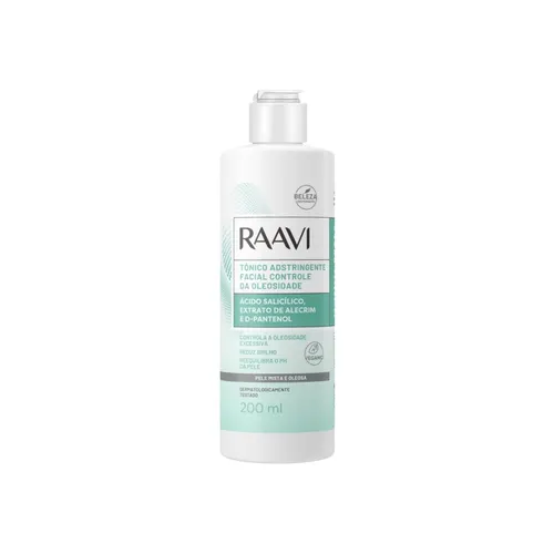 Raavi Tônico Adstringente Facial Controle da Oleosidade 200 ml