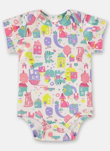 Body para Bebê Menina em Suedine Essentials (Branco) Up Baby