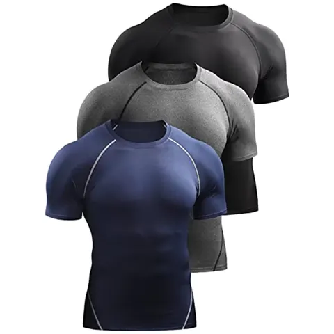 Camiseta de Compressão Masculina 2026, Roupa Esportiva de Verão, Camiseta de Corrida, Tops Esportivos Elásticos de Secagem Rápida, Camisetas de Treino para Academia Masculinas