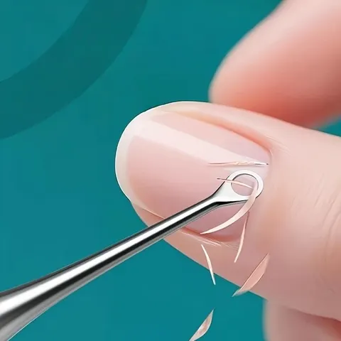 Conjunto de Ferramentas Multifuncionais para Unhas com 2 Peças |   Removedor de Pele Morta Profissional com Lixa de Unha de Dupla Face para Remoção de Pele Morta e Cutículas