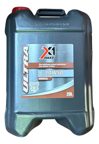 Óleo de motor X1 Maxx mineral 20W-50 para linha pesada de 1 unidade