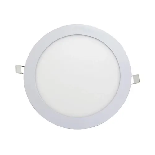 Plafon Led de Embutir Redondo Branco 18w Panel - LED BRANCO FRIO (6000K)