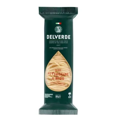 MASSA FETTUCCINE A NIDO N81 DELVERDE 200G