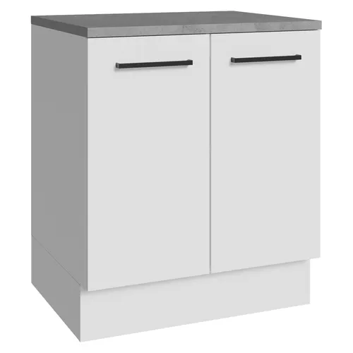 Balcão de Cozinha Madesa Agata 70 cm 2 Portas Branco