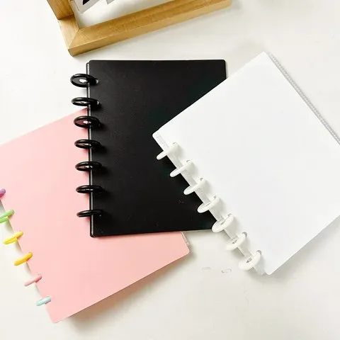 1 Mushroom Hole Card Collection Book Solid Color Insert Loose-leaf Album 3 Inch Four-panel Photo Postcard Storage and Sorting