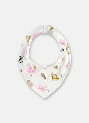 Babador Bandana Bebê Menina em Suedine Estampado Multicolor