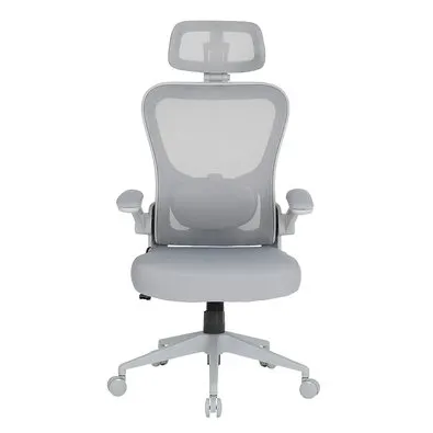 Cadeira de Escritório Ergonômica DT3 Vita H, Até 120Kg, Reclinável, Braço 4D, Cilindro de Gás Classe 4, Malha, Cinza - 14557-2