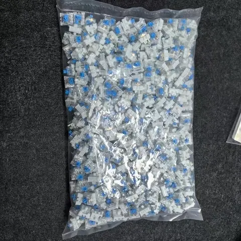 20-100 peças de Interruptores de Teclado Mecânico Azul, Vermelho, Marrom, Personalizáveis, Hot-Swappable, 3 Pinos, Haste Cruzada para Teclado Mecânico