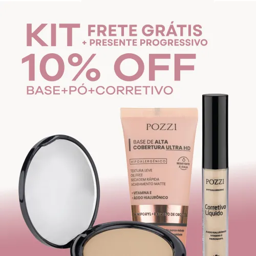 Kit Pozzi com 10% OFF - Kit Maquiagem